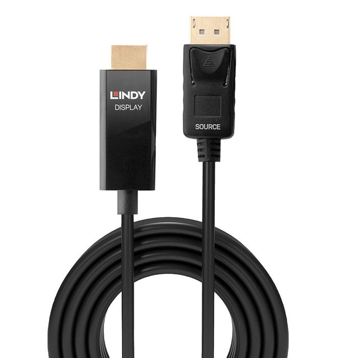 LINDY Câble DisplayPort Actif Vers HDMI Avec HDR 2m