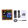 Cordless Weather Station, Color Touchscreen Weather Clock, Indoor Outdoor Thermometer Hygrometer with Remote Sensor,
