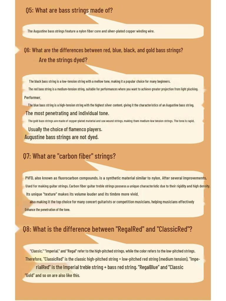 AUGUSTINE Augustine Классический красный набор нейлоновых гитарных струн - Струны для высоких и низких нот