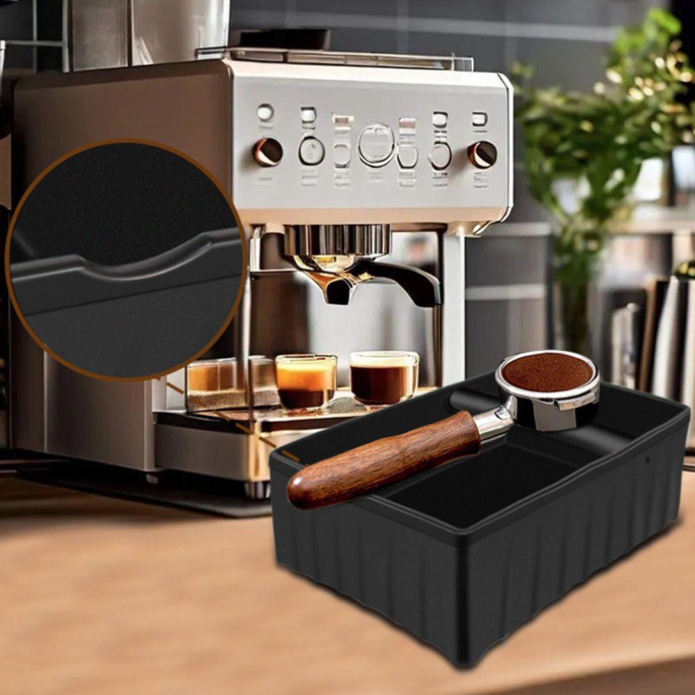 with Tapping Rod Coffee Knock Box Large Capacity Coffee Grind Waste Bin Baristas
