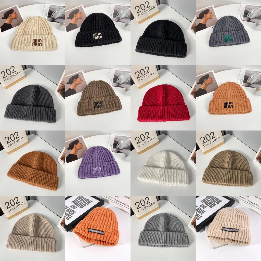 Knitted Hat With Letter Prints For Winter Warmth And Style For Casual Wear