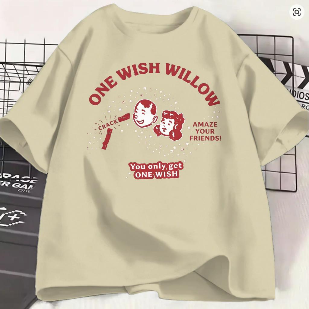 Obsession Movie 2026 Tshirts For Unisex One Wish Willow Funny Pure Cotton Tee Shirt Crew Neck Short Sleeve 4xl 5xl 6xl Clothes