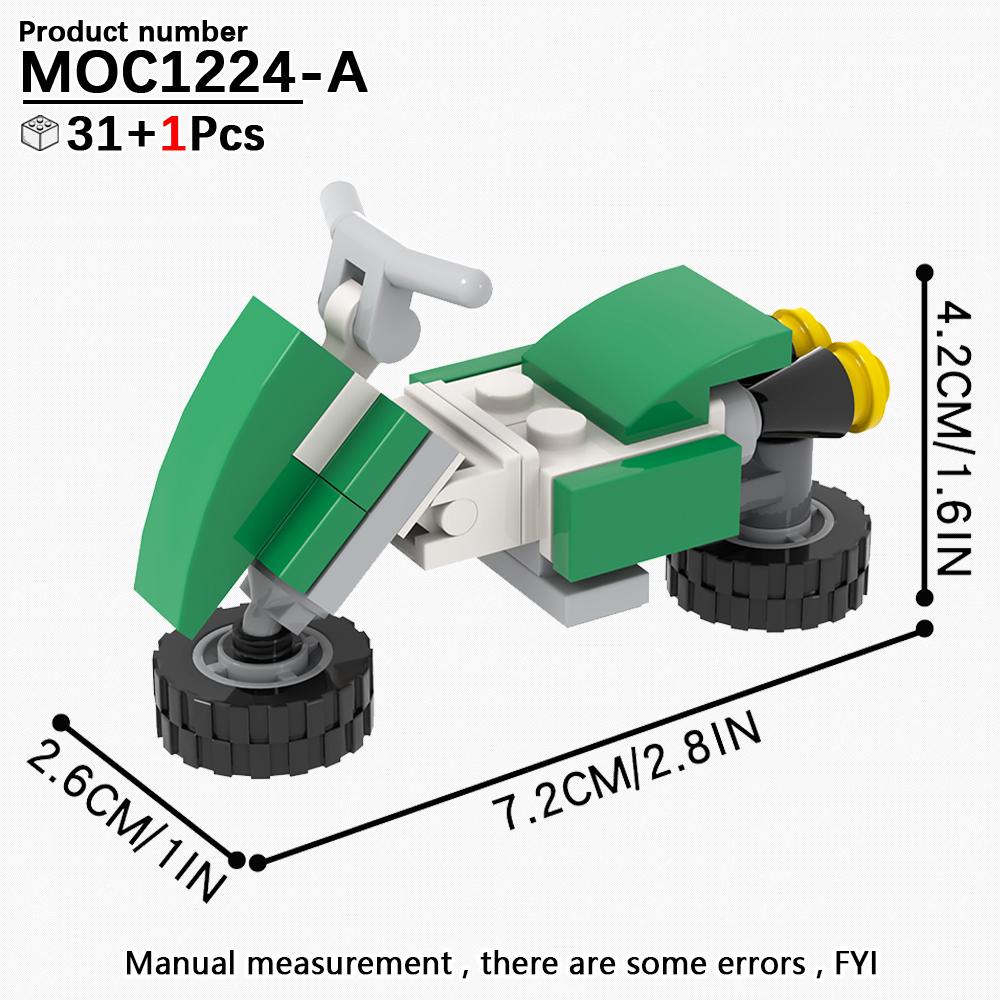 MOOXI MOC Меха-Авто Мотоцикл Кирпичи Транспортная Игра Совместимые с Аниме Фигурки Строительные Блоки Игрушки для Взрослых Для Детей Друзей Подарок
