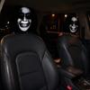 Comfortable Driving Headrest Cushion Funny Car Covers, Ghost Skull Print Decorative Covers for Cars Seat Protector, Universal Breathable Auto Interior