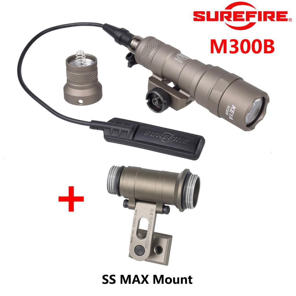 SS Precision MAX ARC Крепление на шлем для фонаря SureFire M300 M300B M300C M300V на шлем MICH2000 Fast, боковое крепление