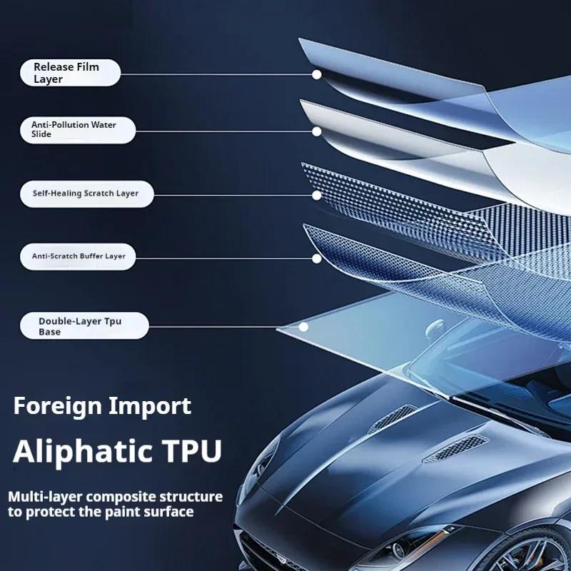 For Toyota Land Cruiser 2024 Interior TPU Protective Film Car Navigation Gear Box Panel Sticker Anti-scratch Styling