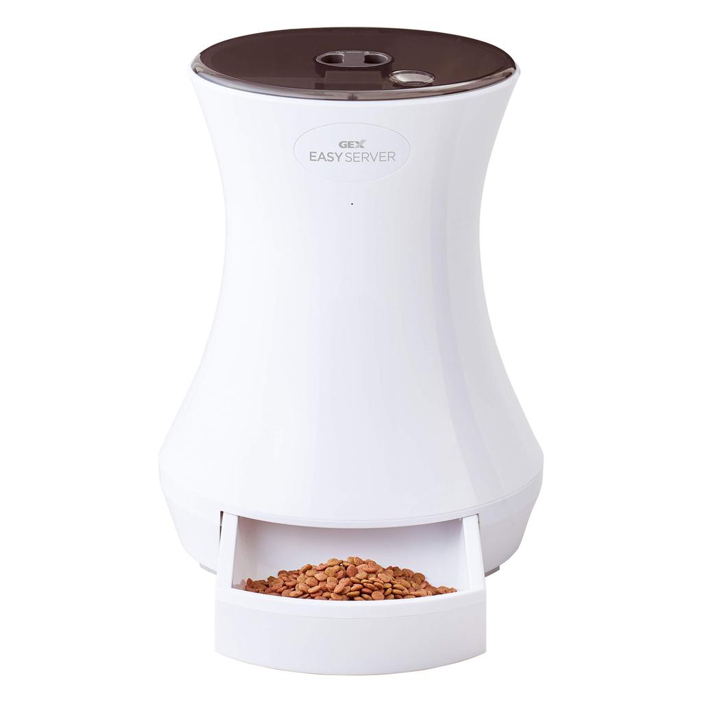 GEX Lacook EASY SERVER Автоматическая 4 раза 2 источника питания для спокойствия также отлично подходит, когда вдали от дома Кормушка, день, разум, вы [для питомцев]