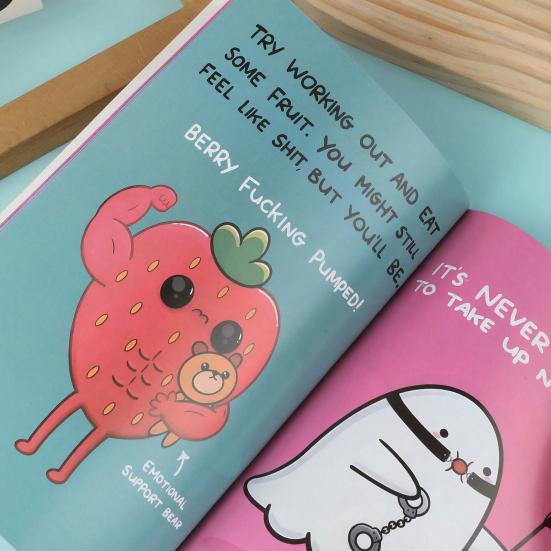 Как пережить плохие вещи Фотоальбом Милый дизайн панды Альбом Юмористическая книга самопомощи Подарки Портативный вдохновляющий журнал для молодых людей