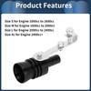 INFINAUTO Turbo Sound Exhaust Muffler Pipe Whistle Rear Tail Pipe XL Vehicle Bike Frame Manufacturer Aluminum Black 1 Set