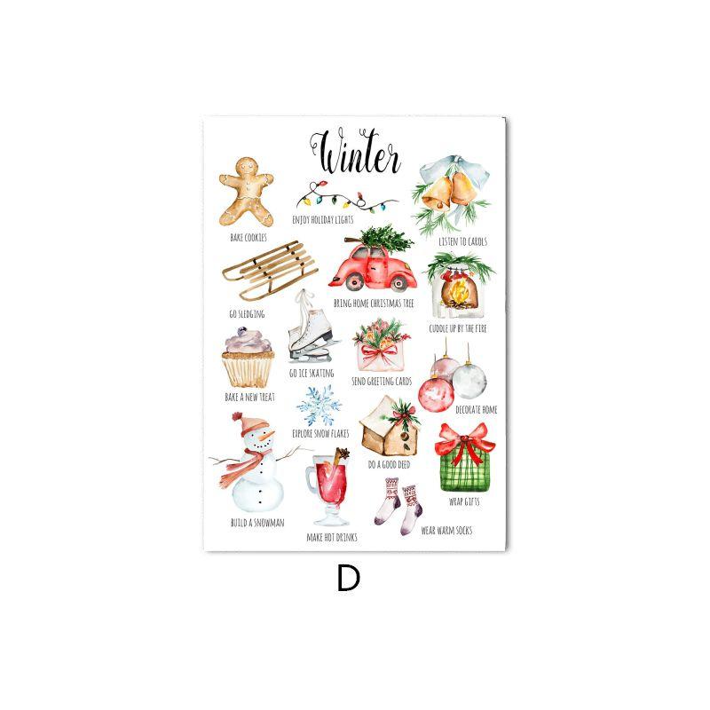 Spring Posters And Prints Watercolor Educational Poster Kids Baby Room Decor Learning Painting Wall Art Canvas Painting Mural