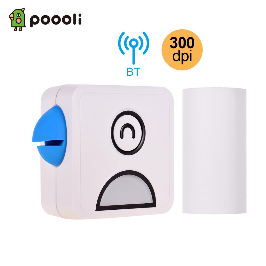 Принтер для этикеток Poooli Thermal BT со списком фотографий для телефона Android IOS 58 мм