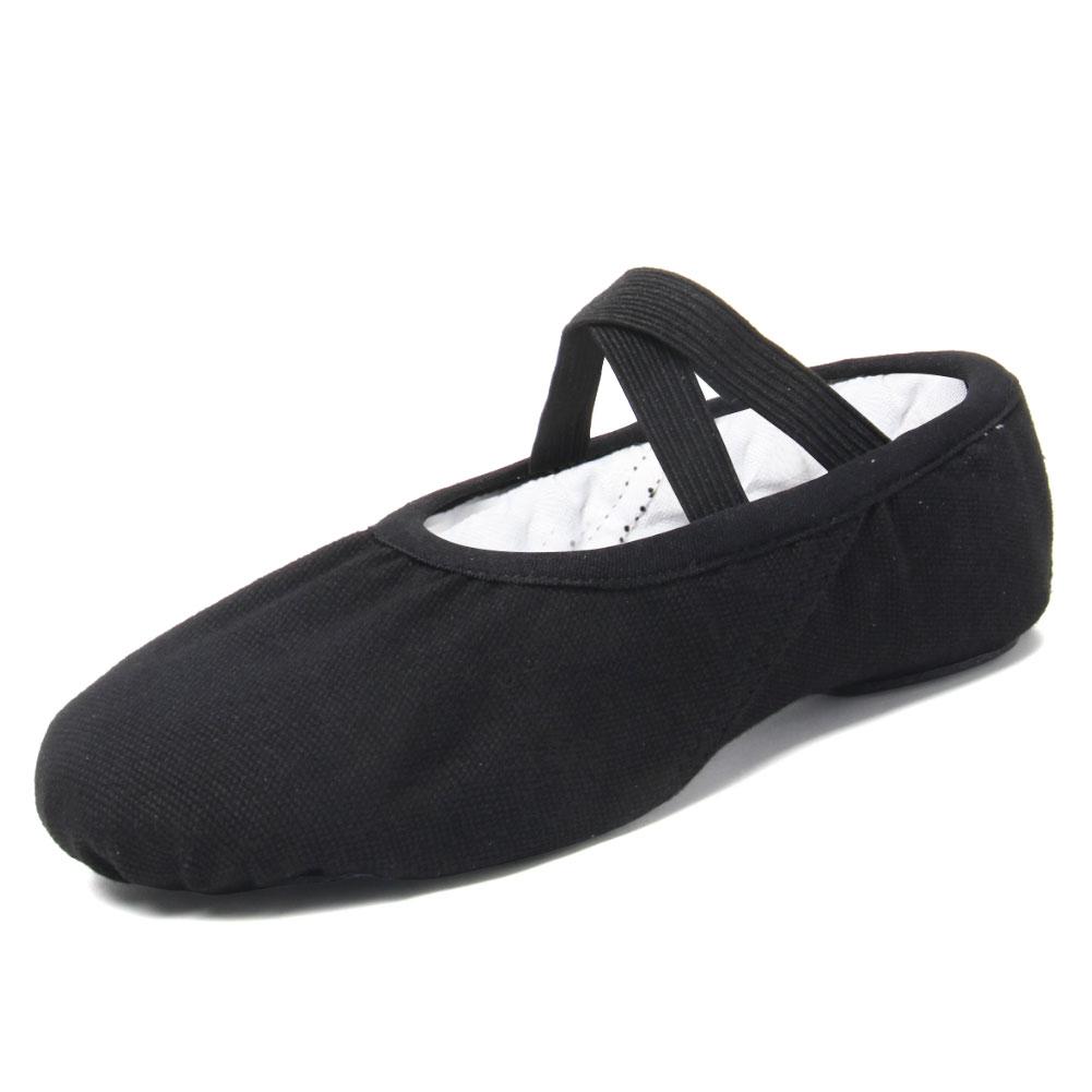 Балетные туфли для девочек, парусиновые балетные тапочки на мягкой подошве, детские балетки для практики, женская танцевальная обувь