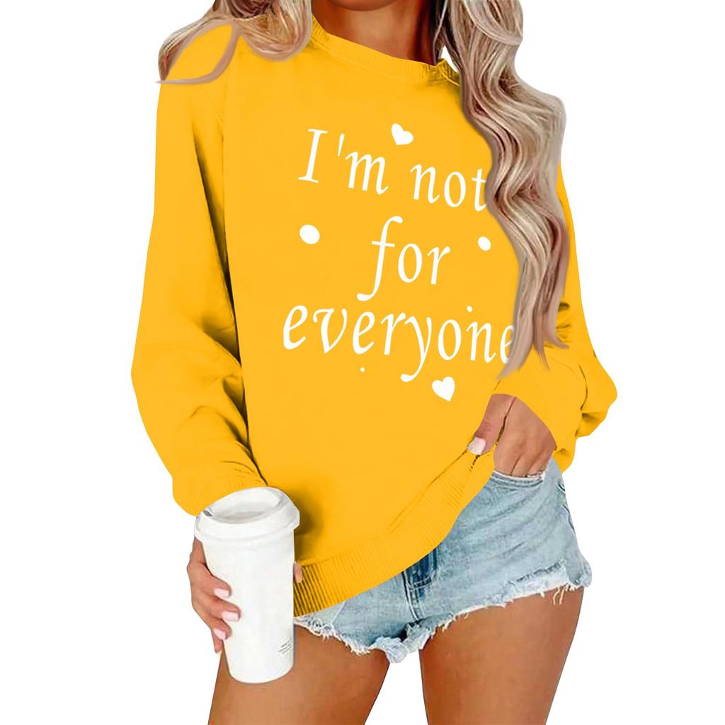 Женская повседневная модная блузка с длинным рукавом и круглым вырезом с принтом и пуловером