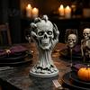 Коллекционные предметы для любителей готики, 3D-печатная фигурка черепа и руки дьявола, Реалистичная статуэтка для Хэллоуина, Декор для рабочего стола, Украшение для дома