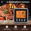 Цифровой термометр для духовки Кухонный термометр для мяса Преобразование градусов Фаренгейта в градусы Цельсия Обратный отсчет/Таймер Подсветка ЖК-дисплея Термометр для барбекю