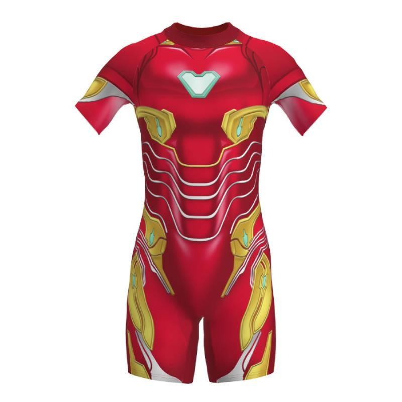 Boys Quick-dry Swimsuit In Milk Silk For Superhero Costume Parties