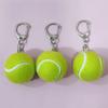 Милые брелоки в виде теннисного мяча 3,8 см зеленый теннисный мяч спортивный стиль брелок подвеска для школьной сумки подарок для друзей