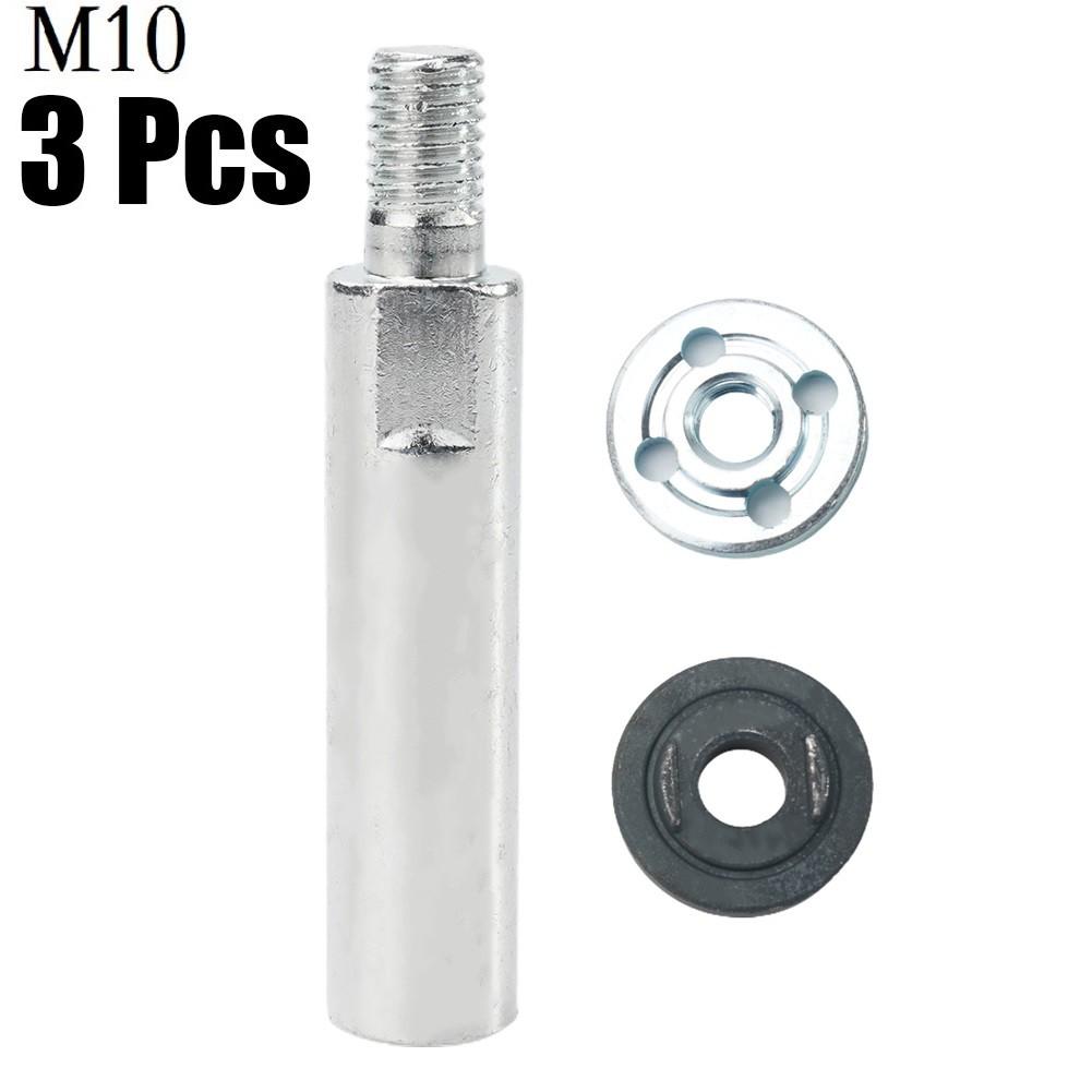 80mm Angle Grinder Extension Connecting Rod M10 Thread Adapter Shaft with Nuts