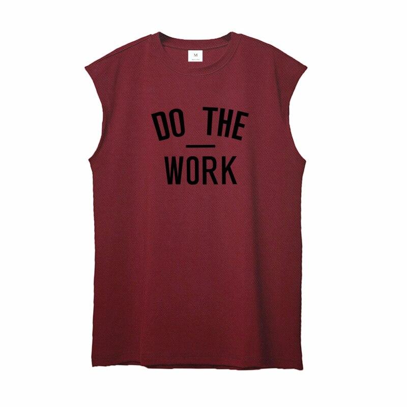 Muscleguys DO The Work с принтом для фитнеса, бодибилдинга, спортивная майка без рукавов, профессиональная тренировочная мужская сетчатая жилетка