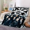 SKZ Kpop Print Flannel Blanket High Quality Warm Comfortable Cover for All Seasons Perfect for Gifts Home Decor