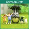 Totoro Cute Umbrella Blowing Horn Cat Pajama Girl Mini Model For Gardening Decor