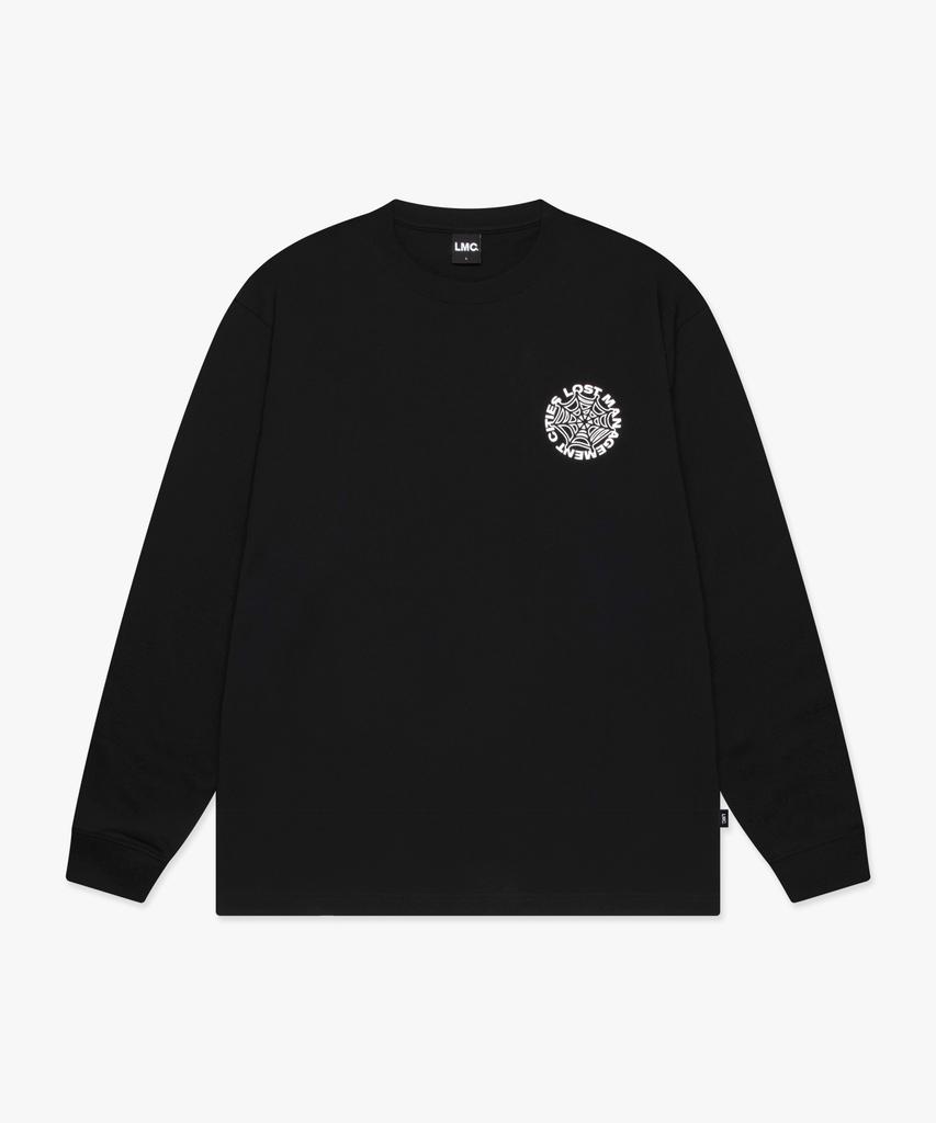 LMC Spider Web Long Slv Tee Black