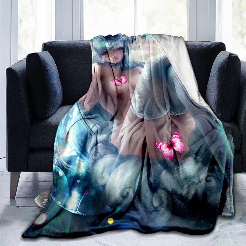 Hot Body Anime Sexy Girl Modern Blanket Flannel Soft Plush Sofa Bed Throwing Cartoon Blankets for Beds Gifts Dropshipping
