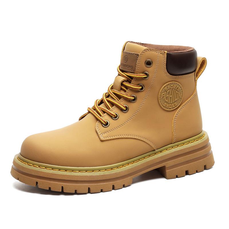 Ботинки мартинс 2024 новые весенне-осенние матовые рабочие парные ботинки цвета ревеня ретро тренд универсальные короткие ботинки 6518-J