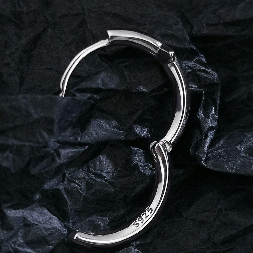 Мужские серьги-пусеты высокого качества в стиле панк, круглые, со звездой