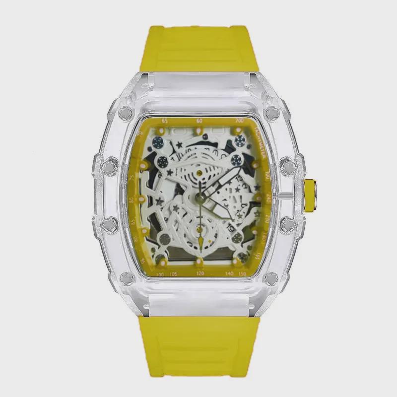Ричард Серия: Кварцевые часы унисекс со светящимися стрелками и прозрачным корпусом