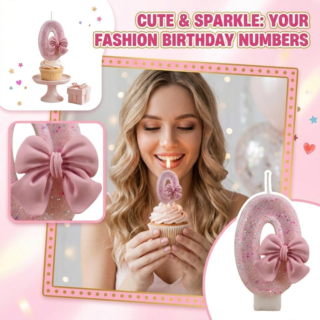 Fashion Cartoon Creative Birthday Candles Party Digital Candles