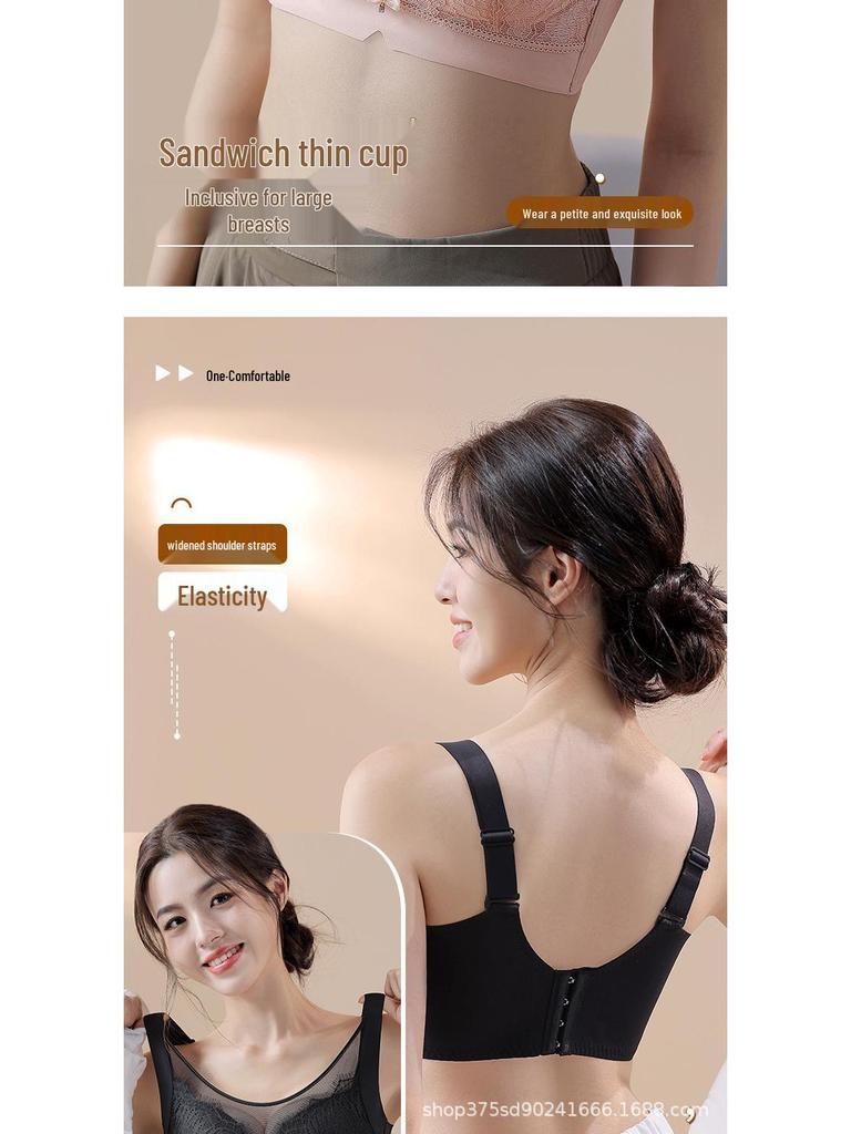 Кружевной бюстгальтер-бандо, дышащий, тонкий, регулируемый, с большой чашкой CD