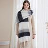 Winter New High-end Fashion Thickened Warm Scarf Women's Winter Romantic Su Scarf Shawl Scarf