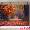 Fall maple leaf pumpkin Thanksgiving background banner for party flags, live streaming decorations, photo props, posters