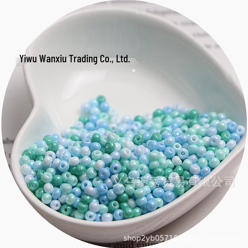 Стеклянные бусины-бисер однотонные 3 мм для изготовления украшений ручной работы и DIY-поделок