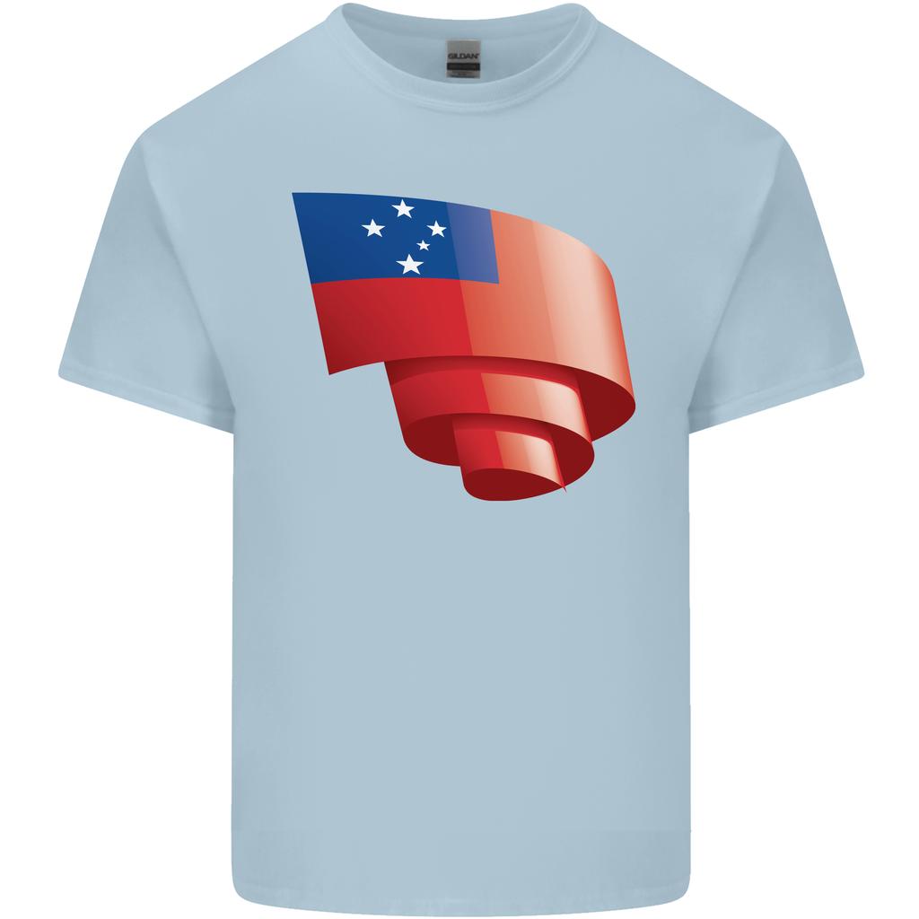 Curled Samoa Flag Samoan Day Football Unisexs Light Cotton TShirt
