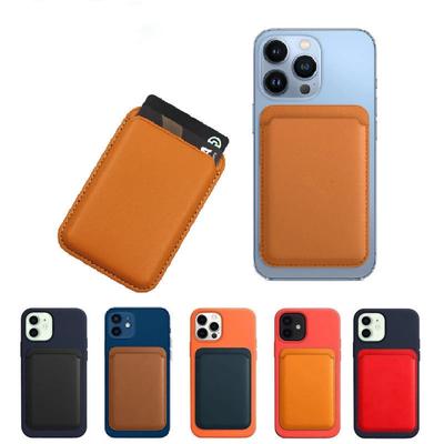 Чехол-держатель для магнитных карт Magsafe для iPhone 15 14 13 11 12 Pro MAX, мини-кожаный чехол-кошелек XR XS MAX, сумка для телефона с картой, адсорбция