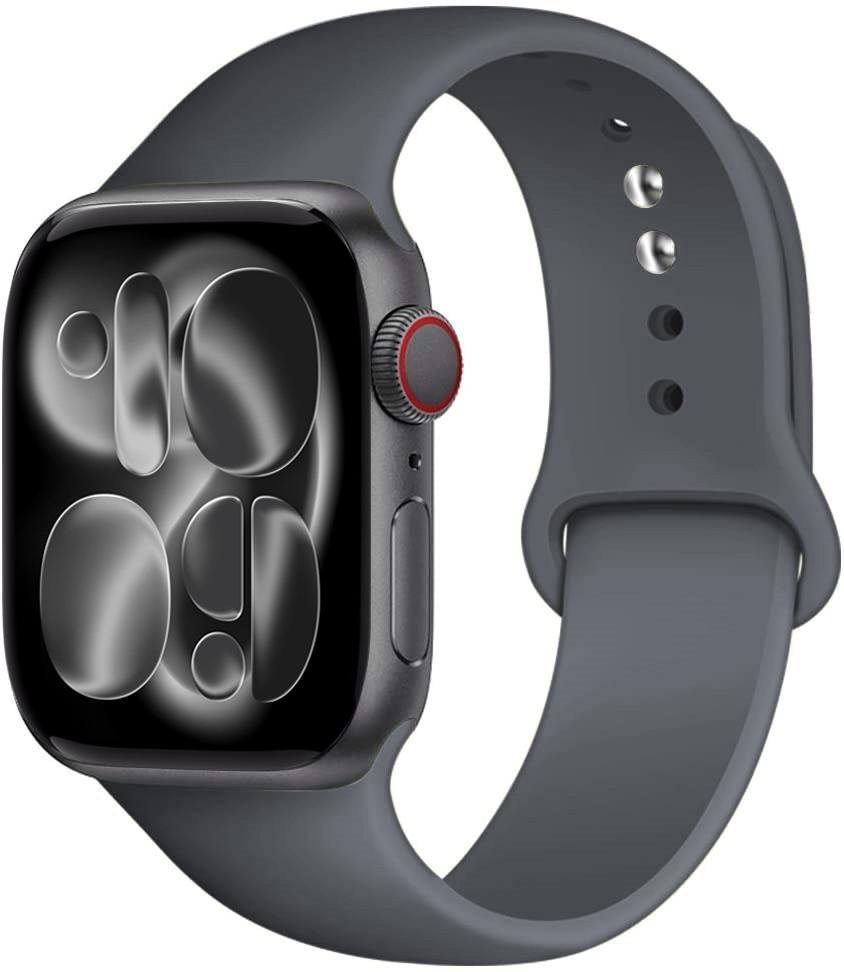 Силиконовый ремешок Для Apple Watch 11 band 44mm 40mm 49mm 45mm 41mm 38 46mm 42mm correa bracelet iWatch series 9 8 7 6 SE ultra 2 3