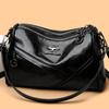 High-end Bag Women's New Trendy Large-capacity Shoulder Messenger Bag Light, Fashionable and Atmospheric Middle-aged Mother Bag