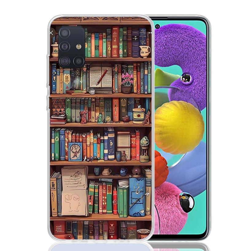 Иллюстрация «Читай книги» Чехол для телефона «Чтение» Для Samsung Galaxy A52 A32 A22 A12 A02S A50S A30S A51 A31 AA71 Note 20 Ultra 10 S10 P