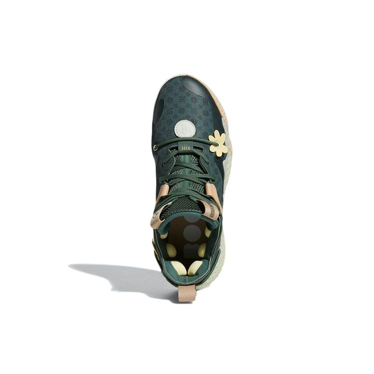 adidas Харден Вол. Мужские кроссовки 6 Green Oxide Monogram Почти желтые льняно-зеленые GW9032