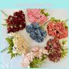 Luxury Silk Hydrangea Bouquet For Wedding Photography Home Decoration Diy