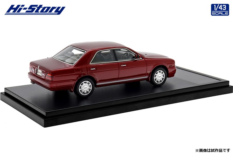 Привет, история Nissan Gloria V30 TWIN CAM Turbo Gran Turismo Ultima Raspberry Red Готовый продукт 1/43 (1991)