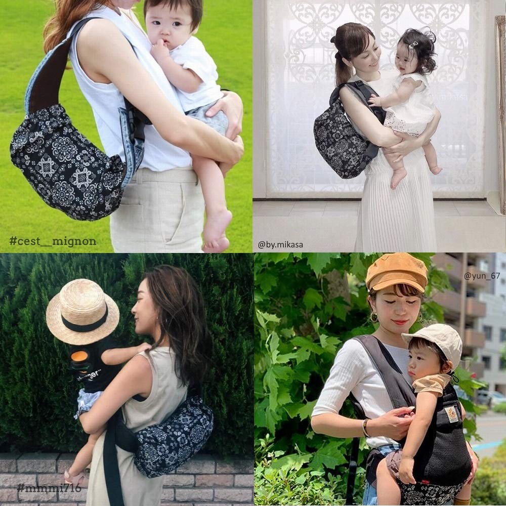 Baby Carrier Storage Cover 2 Year How To Use Book Popular Bandana Pattern Bandana Pattern Black [Rukako] [L Size] Warranty, Included, 88-007 ([L]