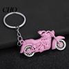 Street Style Keychain Pendant Motorcycle Design Zinc Alloy Key Chain with Detailed Metal Buckle Lightweight Holder Backpack Car Accessory Retro Bike