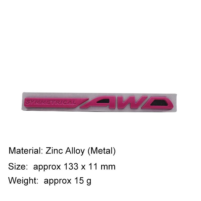 3D Стайлинг автомобиля СИММЕТРИЧНЫЙ AWD автомобиль Капот Крыло багажник Задний капот Шильдик Наклейка Эмблема Значок Наклейка