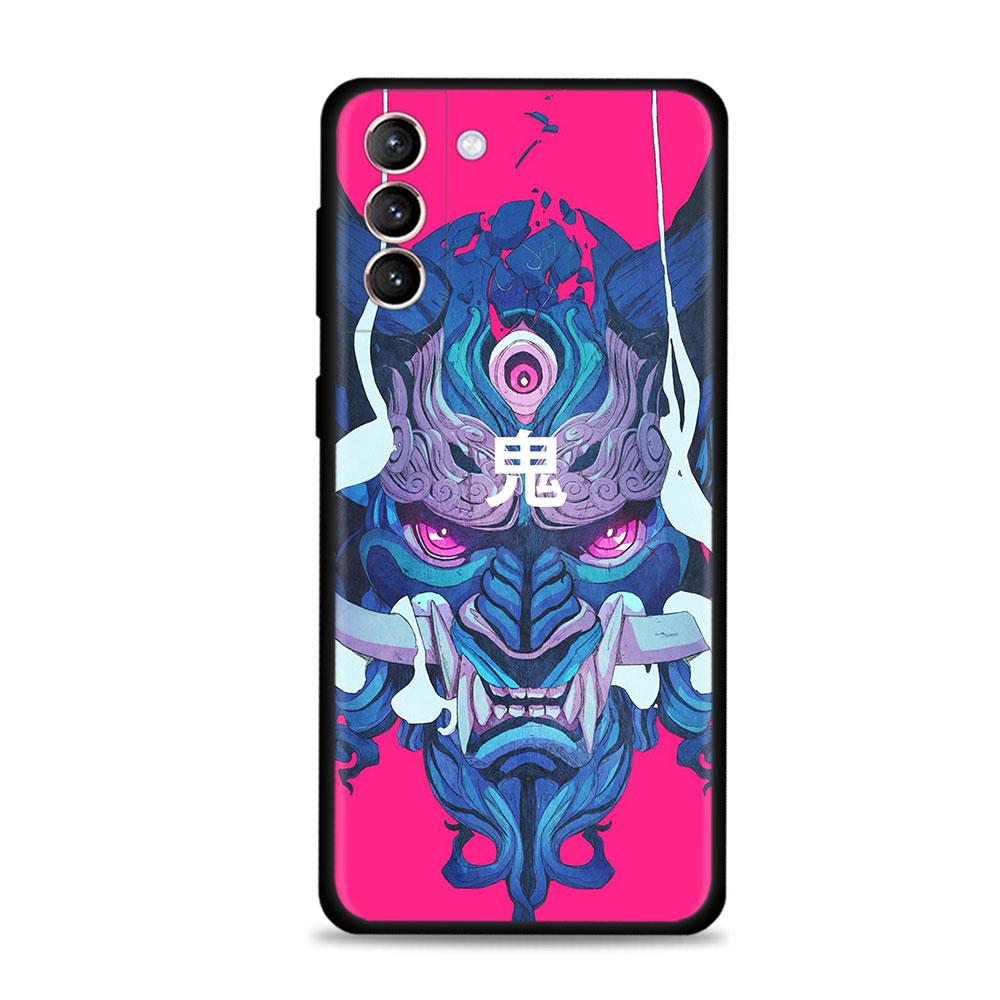Чехол для Samsung Galaxy S22 S21 S20 Ultra FE S10 S9 S8 Plus S10e Note 20Ultra 10Plus, чехол Funda Japan Samurai Oni Mask Shell