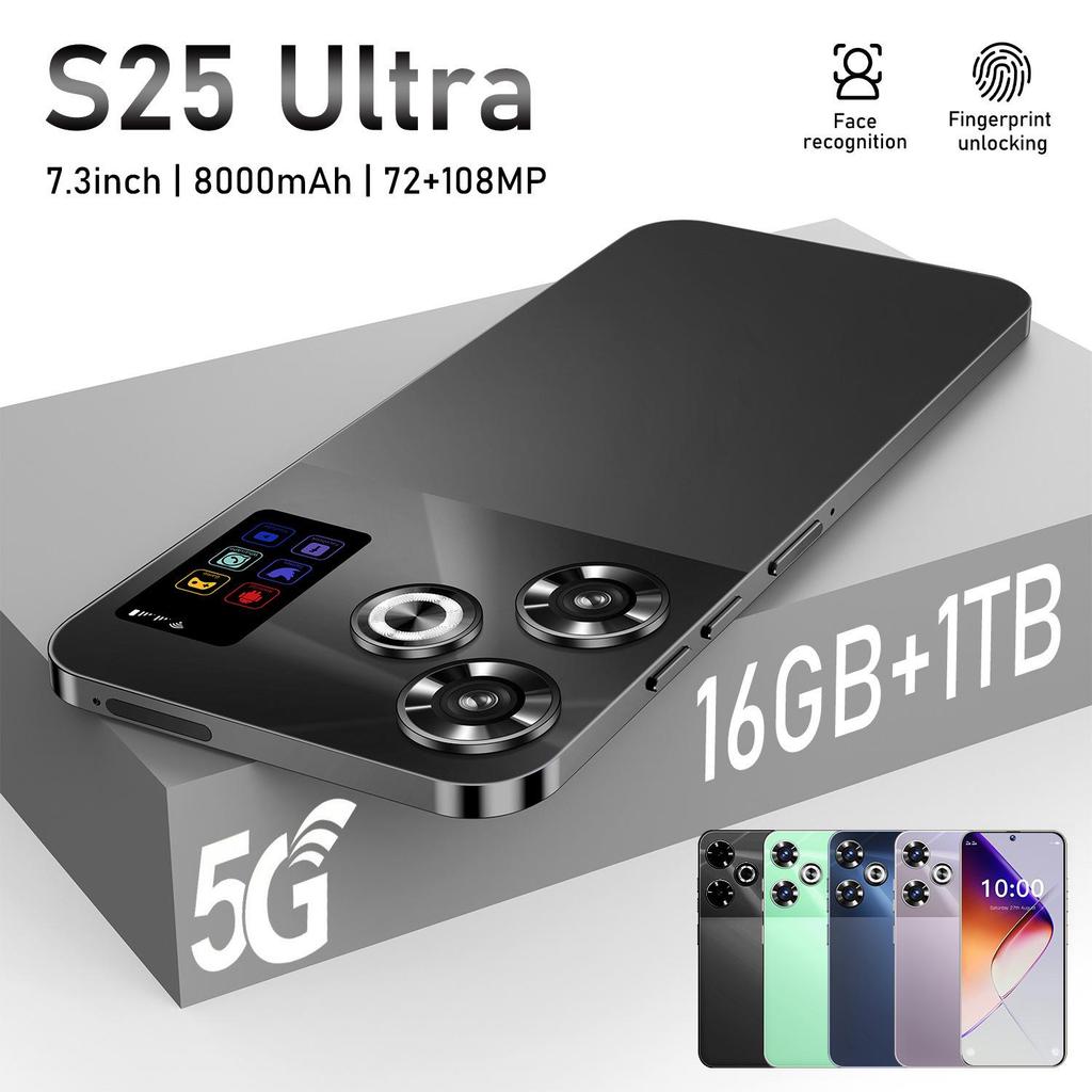 Смартфон S25 с Ultra HD экраном, 16 ГБ + 1 ТБ памяти