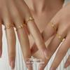Кольцо Banyan Tree S925 Silver Open Letter Diamond Ring для женщин - модные украшения на указательный палец