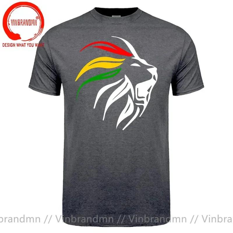 Rasta Lion Rastafari Jamaica Gift For Reggae Lover Tshirt Rasta Lion T Shirt Unisex Hip Hop Streetwear Harajuku Tee Shirt Clothing